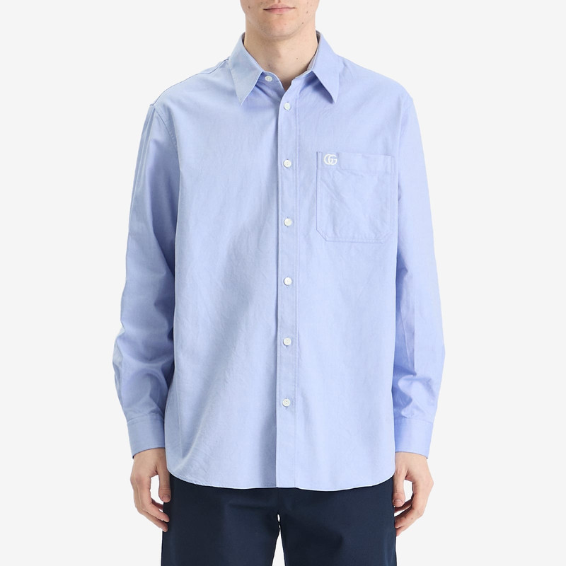 GUCCI Gucci Oxford Cotton Long Sleeve Shirt outlook