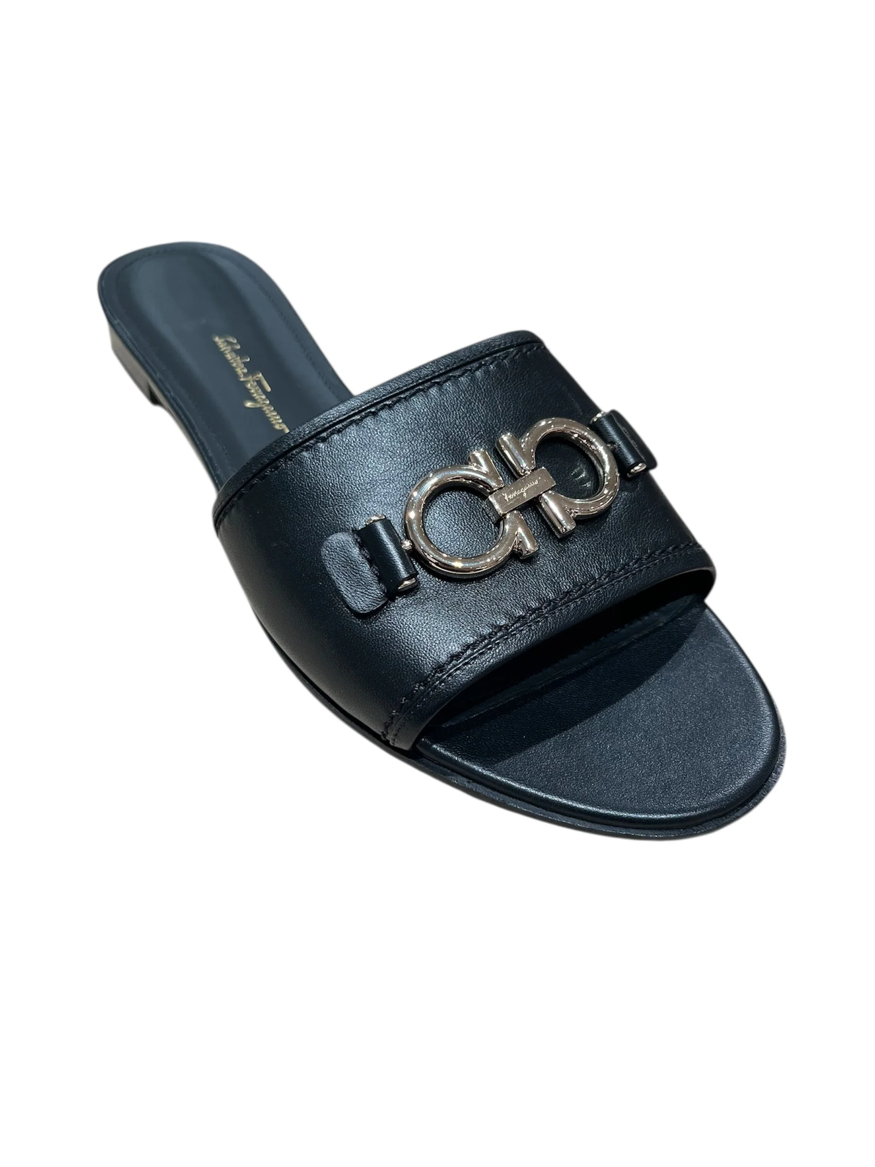 Ferragamo Logo Rhodes Slide Sandals - 1