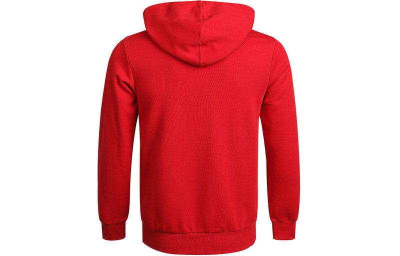 adidas adidas M Bl Ft Hd logo Printing Drawstring Sports Pullover Red GV0249 outlook