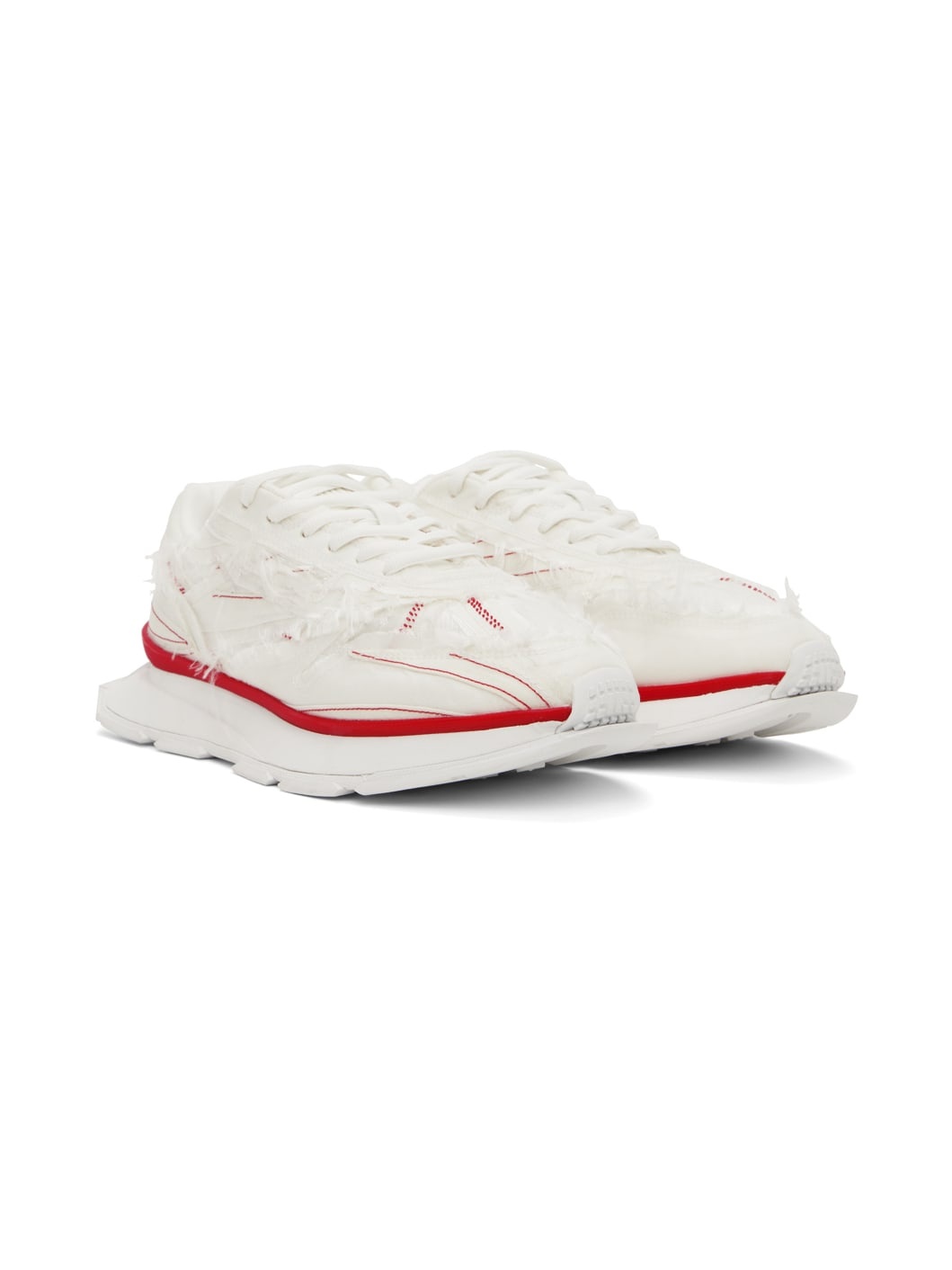 White Reebok Edition Classic Leather LTD Sneakers - 4