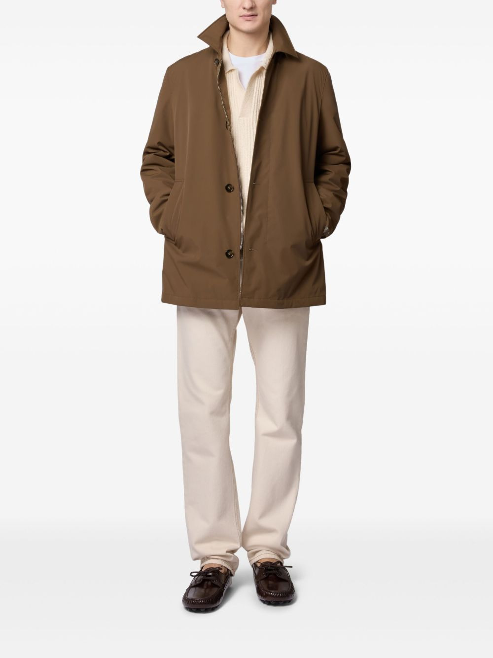 short single-breasted coat - 2