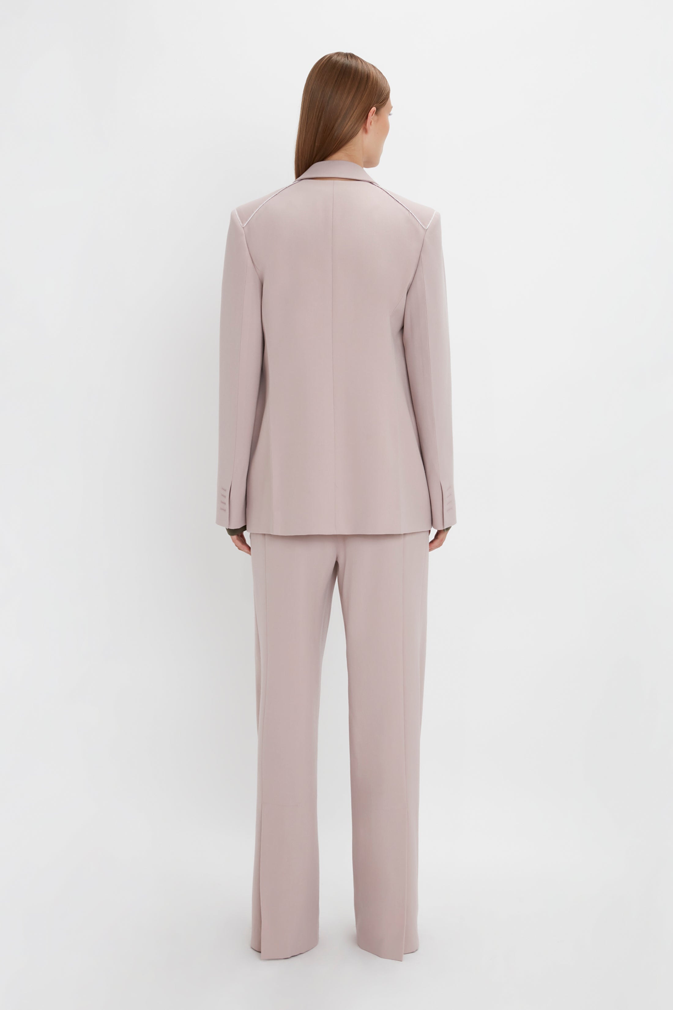 Double Panel Front Jacket In Rose Quartz - 4