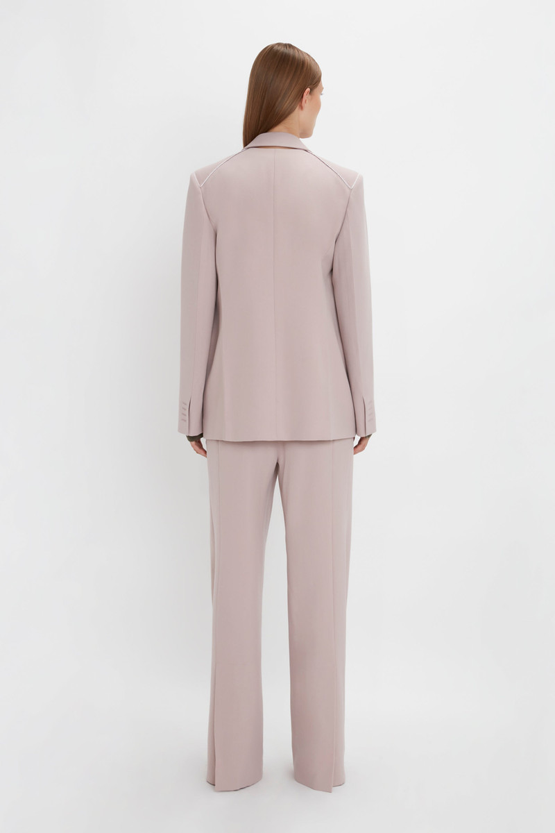 Double Panel Front Jacket In Rose Quartz 4