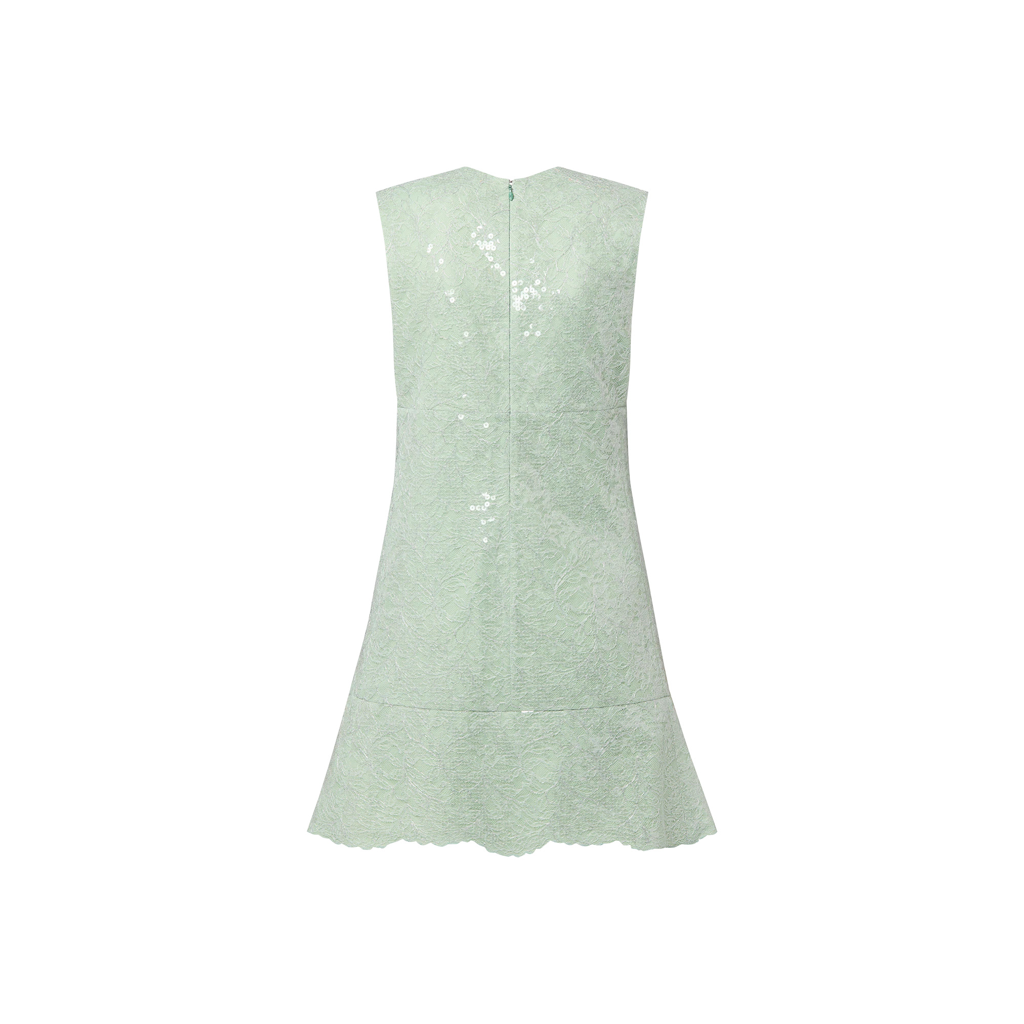 Sequin Lace Mini Dress - 3