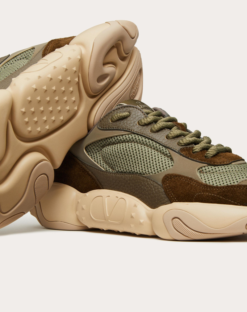 VALENTINO GARAVANI BUBBLEBACK MESH AND SUEDE SNEAKER 5