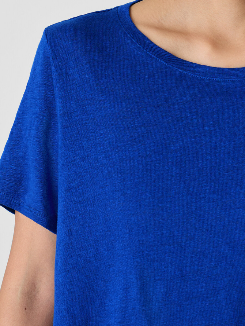 Organic Linen Jersey Crew Neck Tee 5