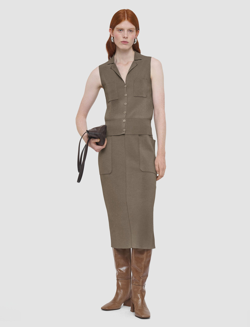 JOSEPH Milano Knit Stretch Vest outlook