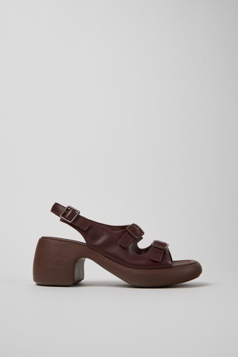 Brown Leather Sandals for Women. 1