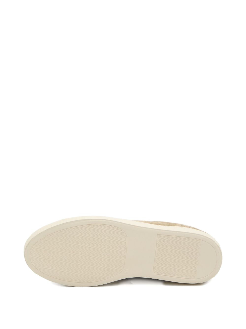 patterned-tongue suede sneakers - 5