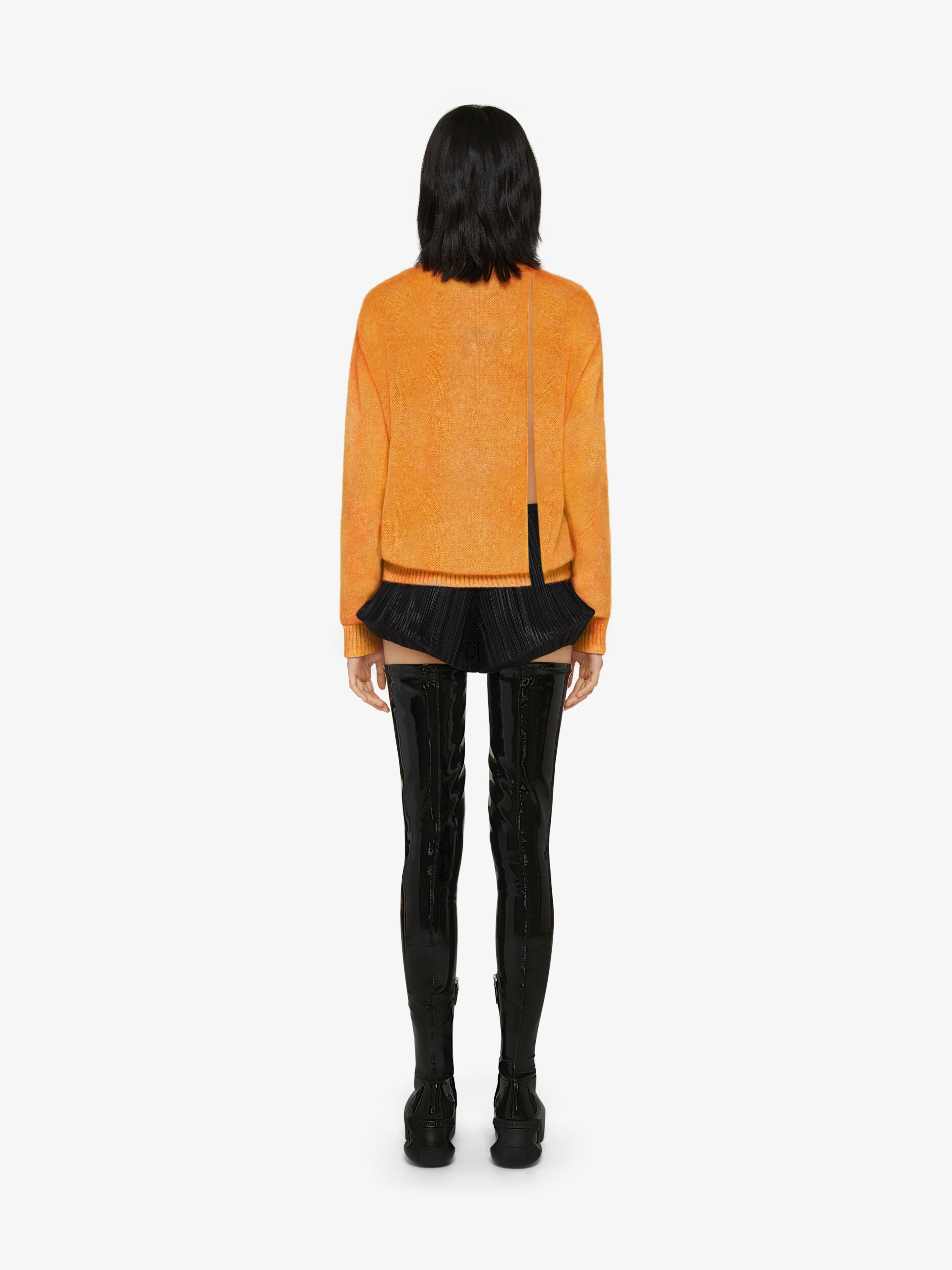 OVERSIZED SWEATER IN WOOL WITH CERAMIC PRINTS - 4