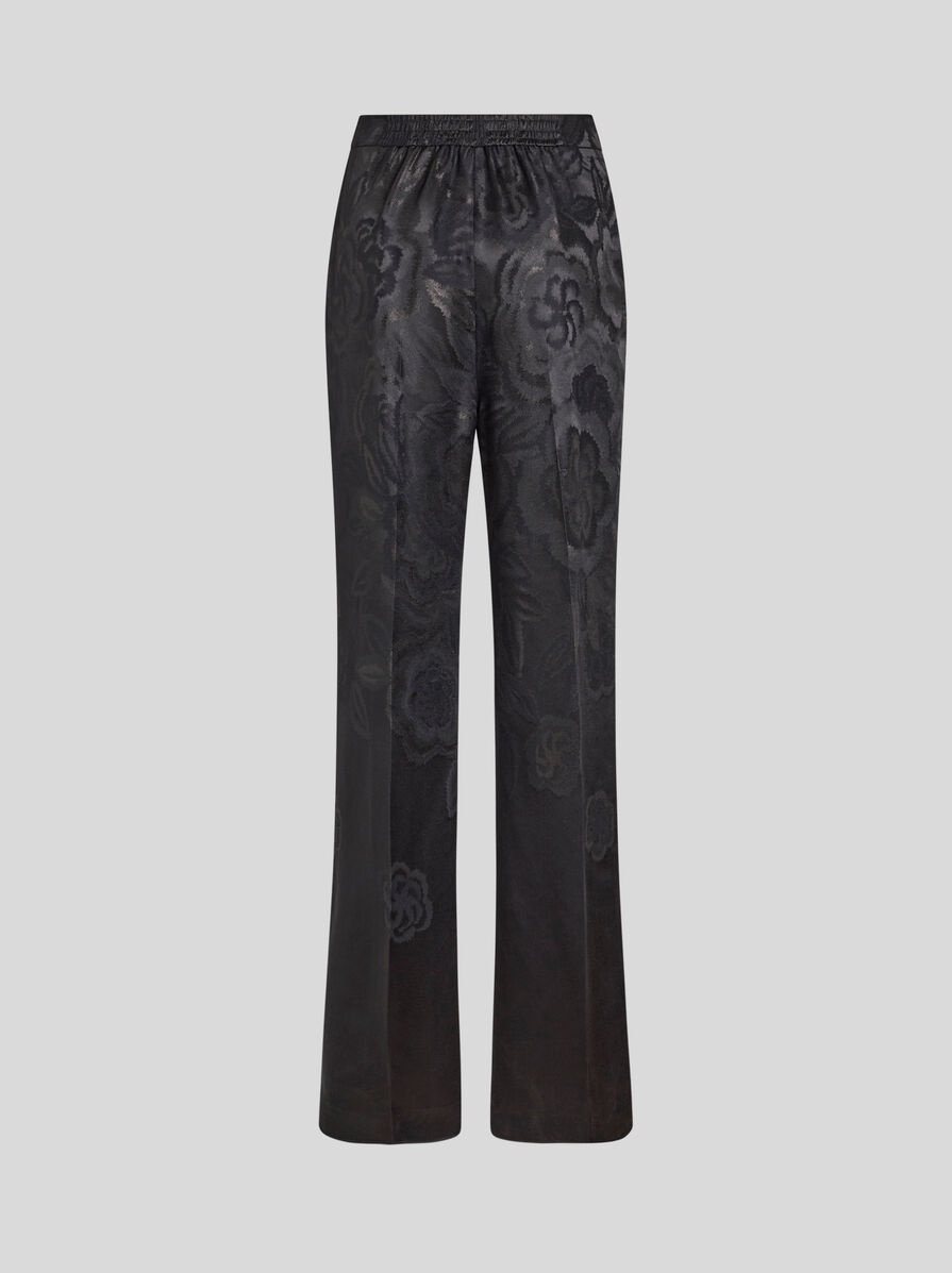 JACQUARD PALAZZO TROUSERS - 2