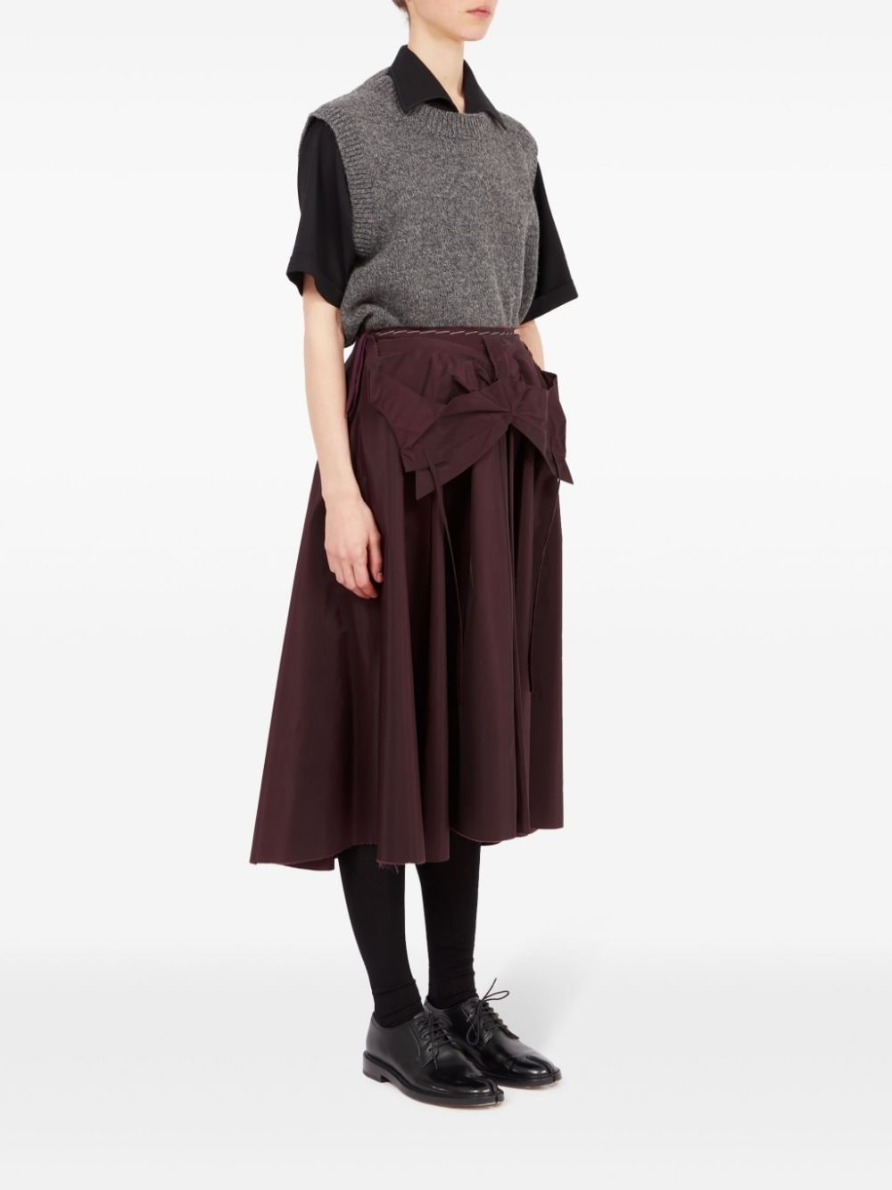 A-line midi skirt - 3