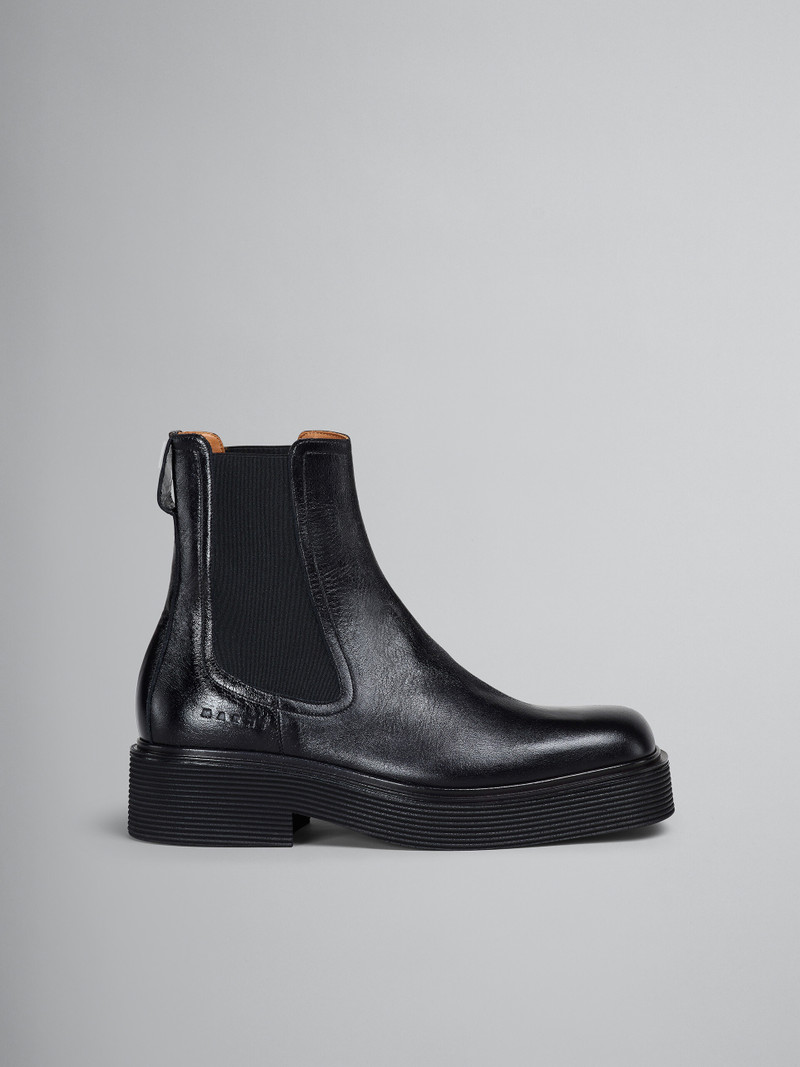 SHINY LEATHER CHELSEA BOOT 1
