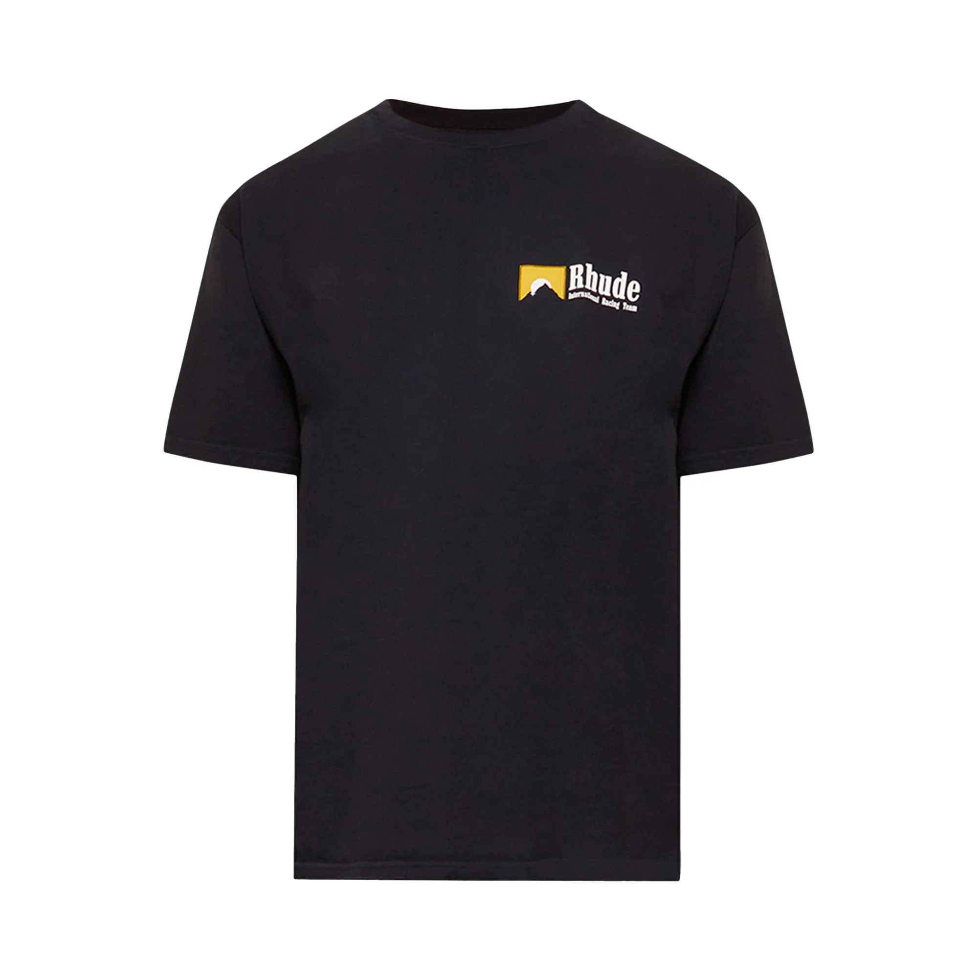 Rhude International Racing Logo Tee 'Vintage Black' - 1