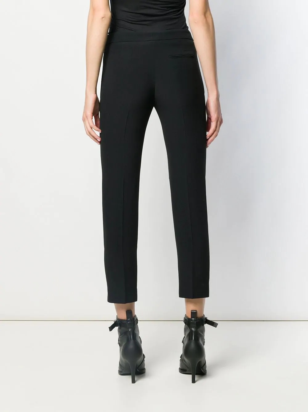 cropped leg cigarette trousers - 4