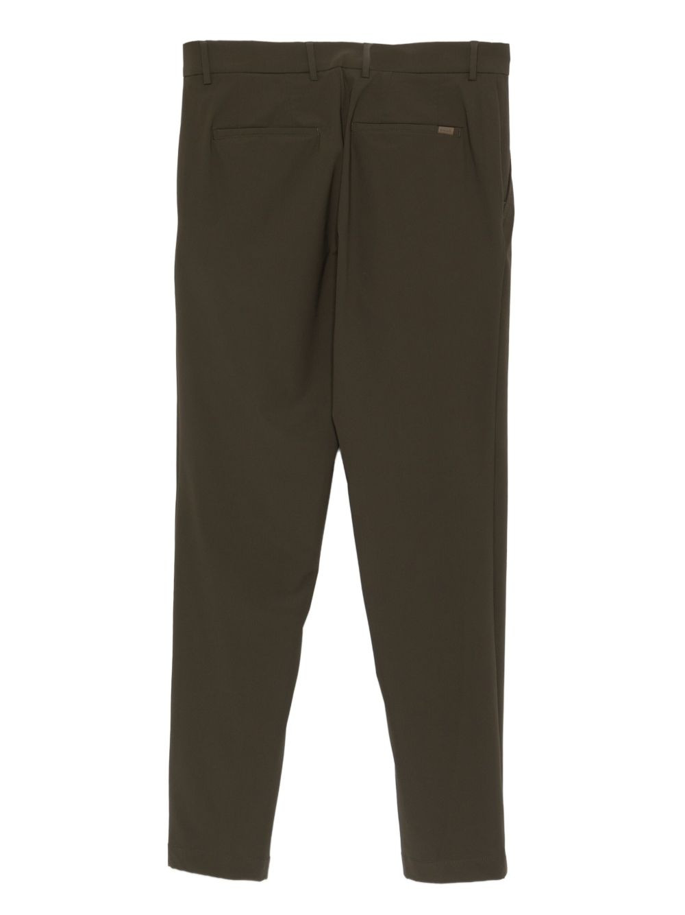button-fastening straight-leg trousers - 2