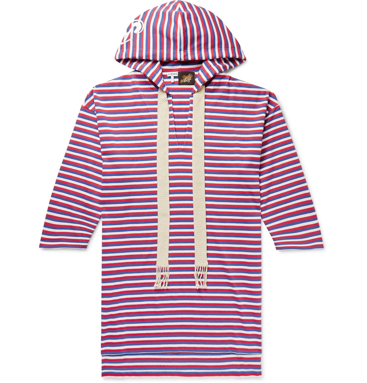 + Paula's Ibiza Striped Cotton Hooded Tunic - 1