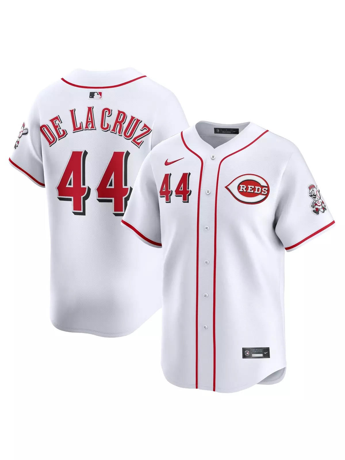Men's Cincinnati Reds 2025 Elly De La Cruz Limited Home Jersey-White - 3