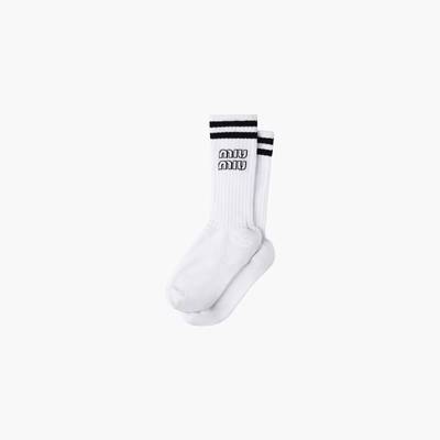 Miu Miu Cotton socks with logo outlook