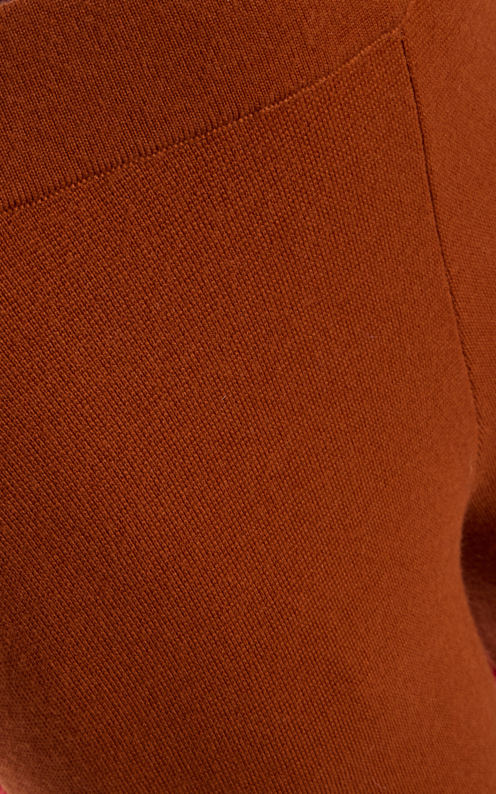 Patricia Colorblocked Merino Wool Flared Pants brown - 5