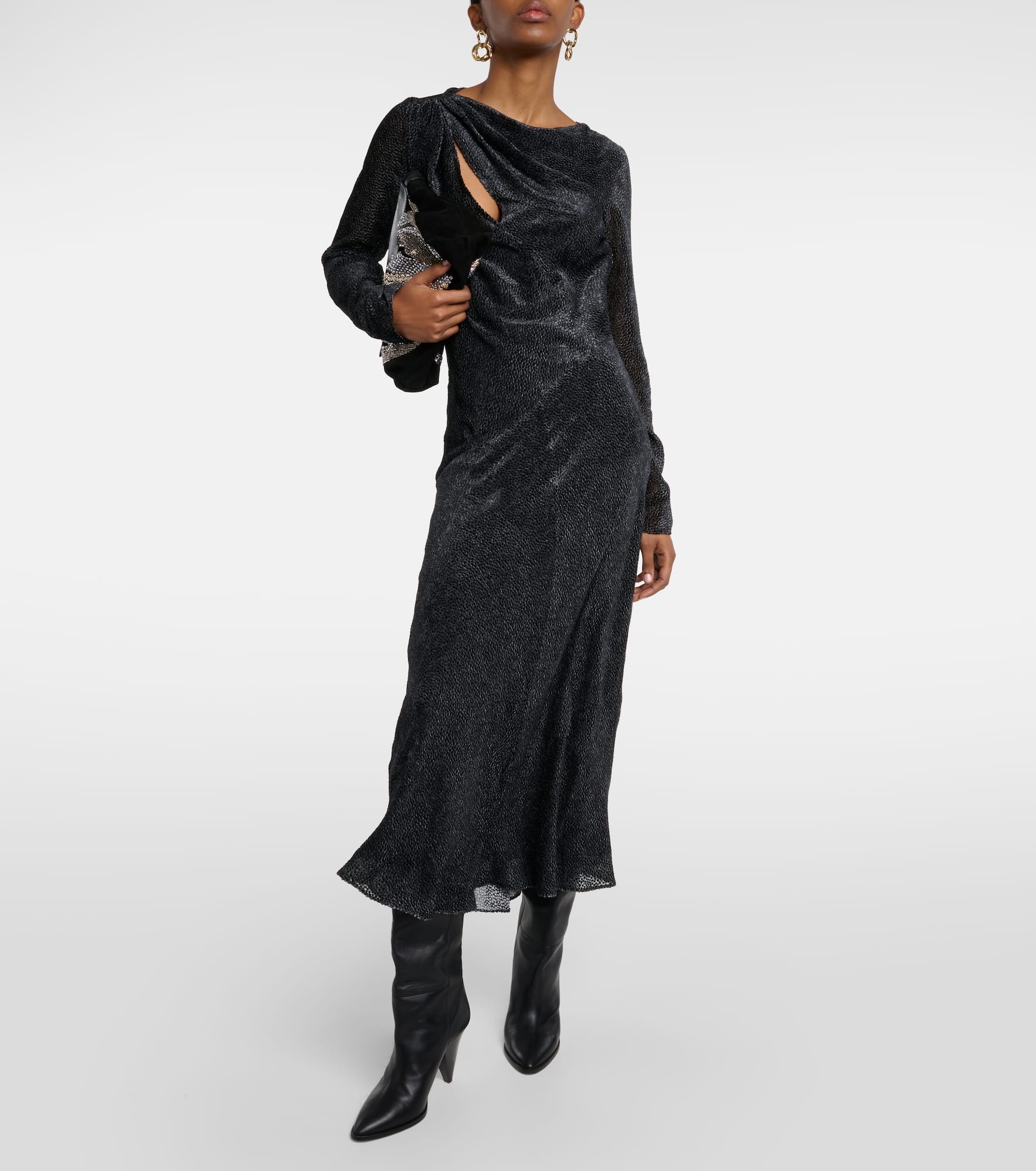 Sabrina silk-blend midi dress - 2
