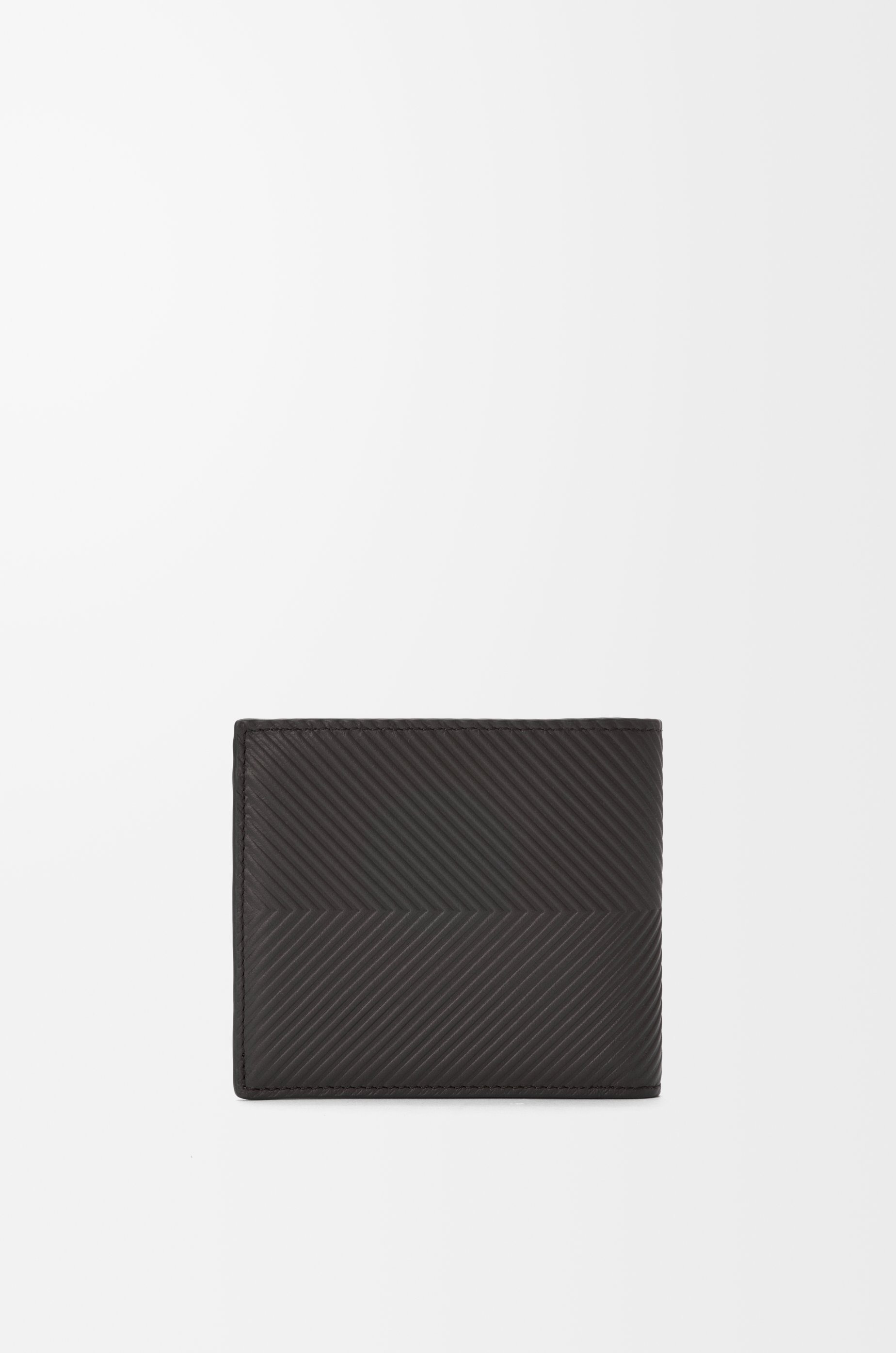 Bifold coin wallet in textured classic calfskin - 4