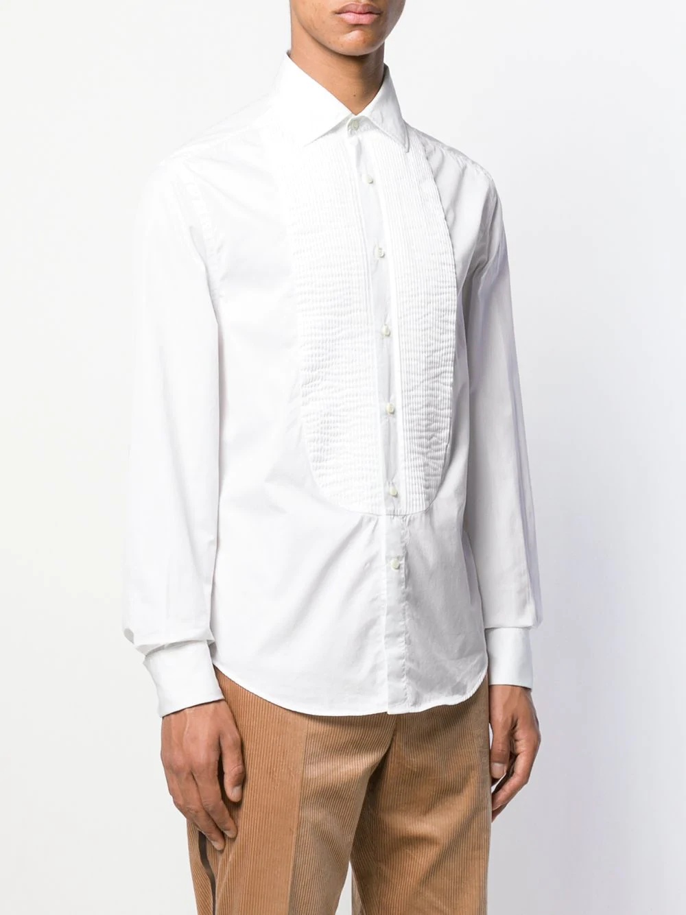 pleated front shirt - 3