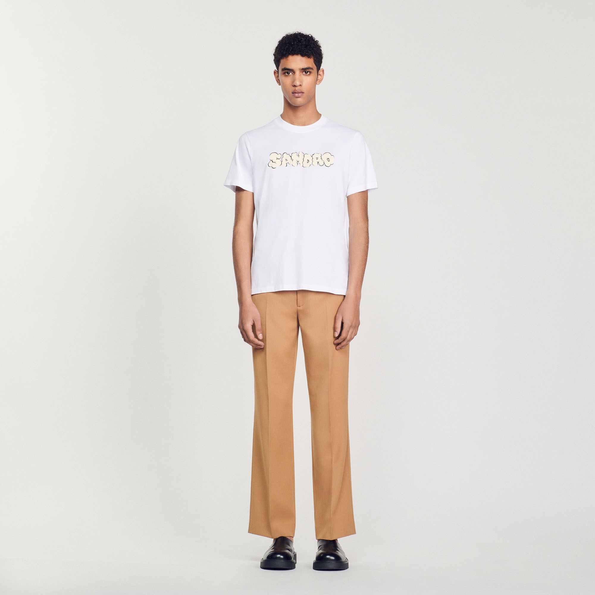 Sandro embroidery T-shirt - 3