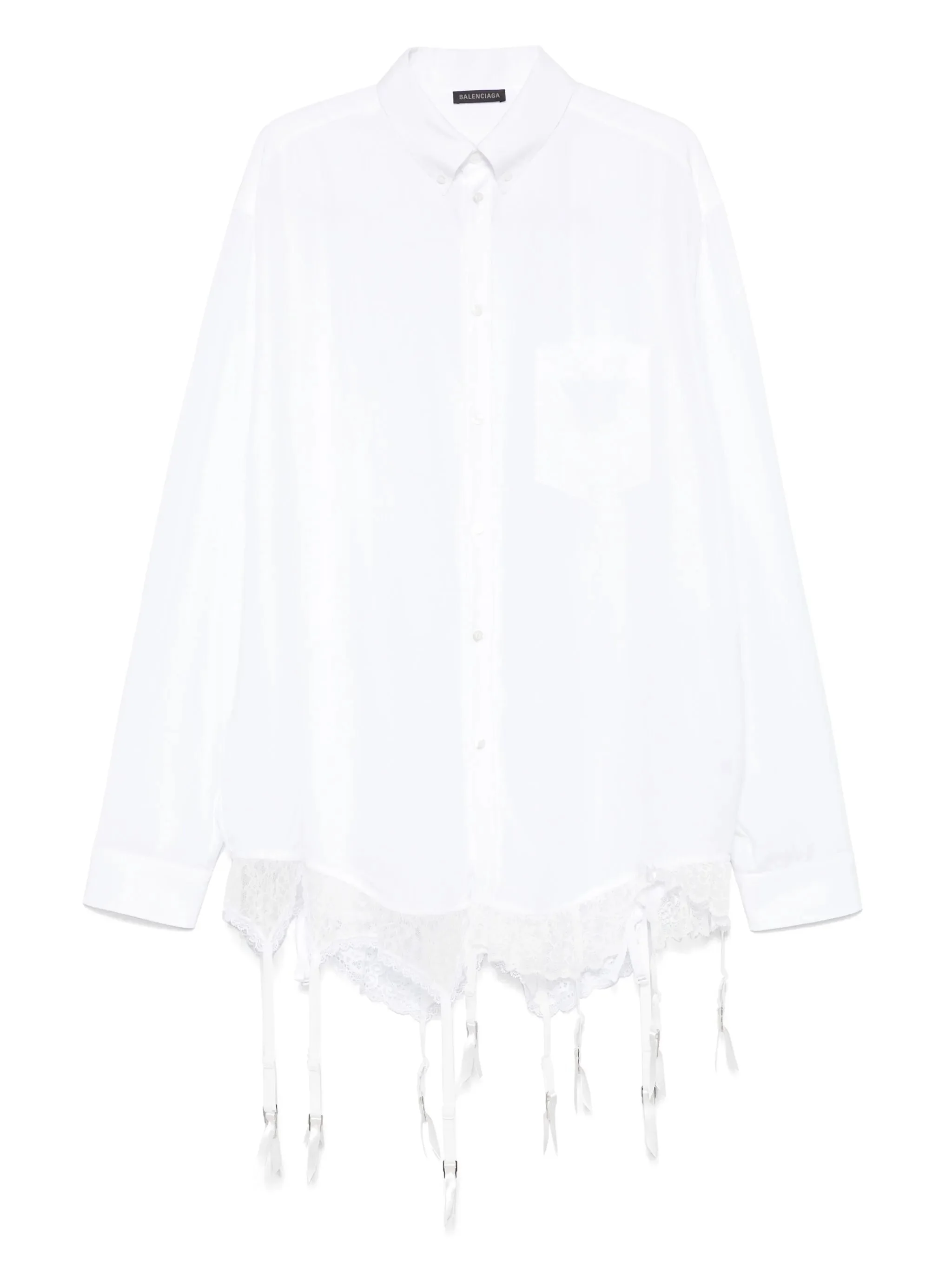 Lace-trim Shirt - 1
