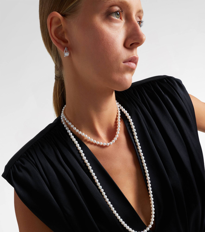 MIKIMOTO 18kt white gold necklace with pearls outlook