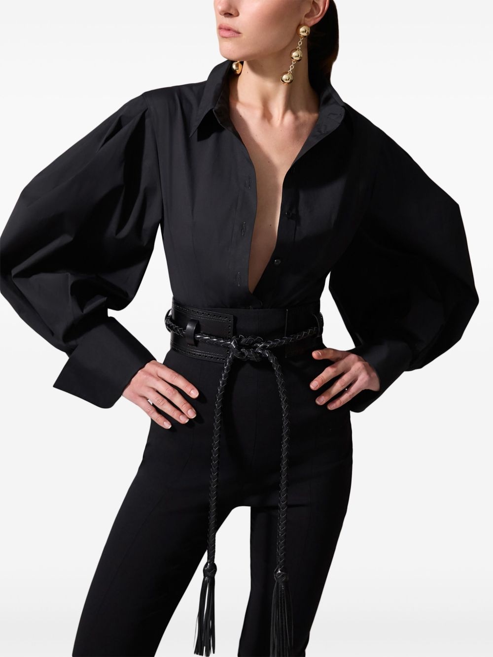 balloon-sleeve shirt - 4