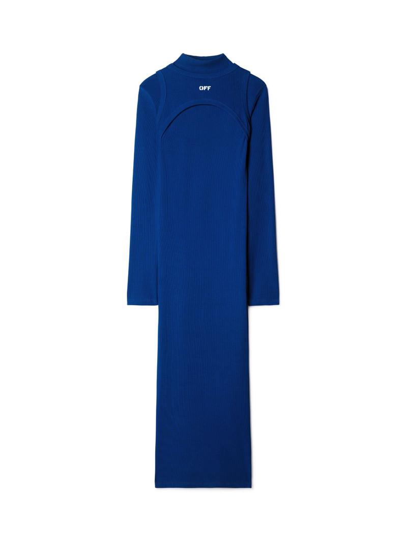 Off Stamp Rib Round Long Dres 1