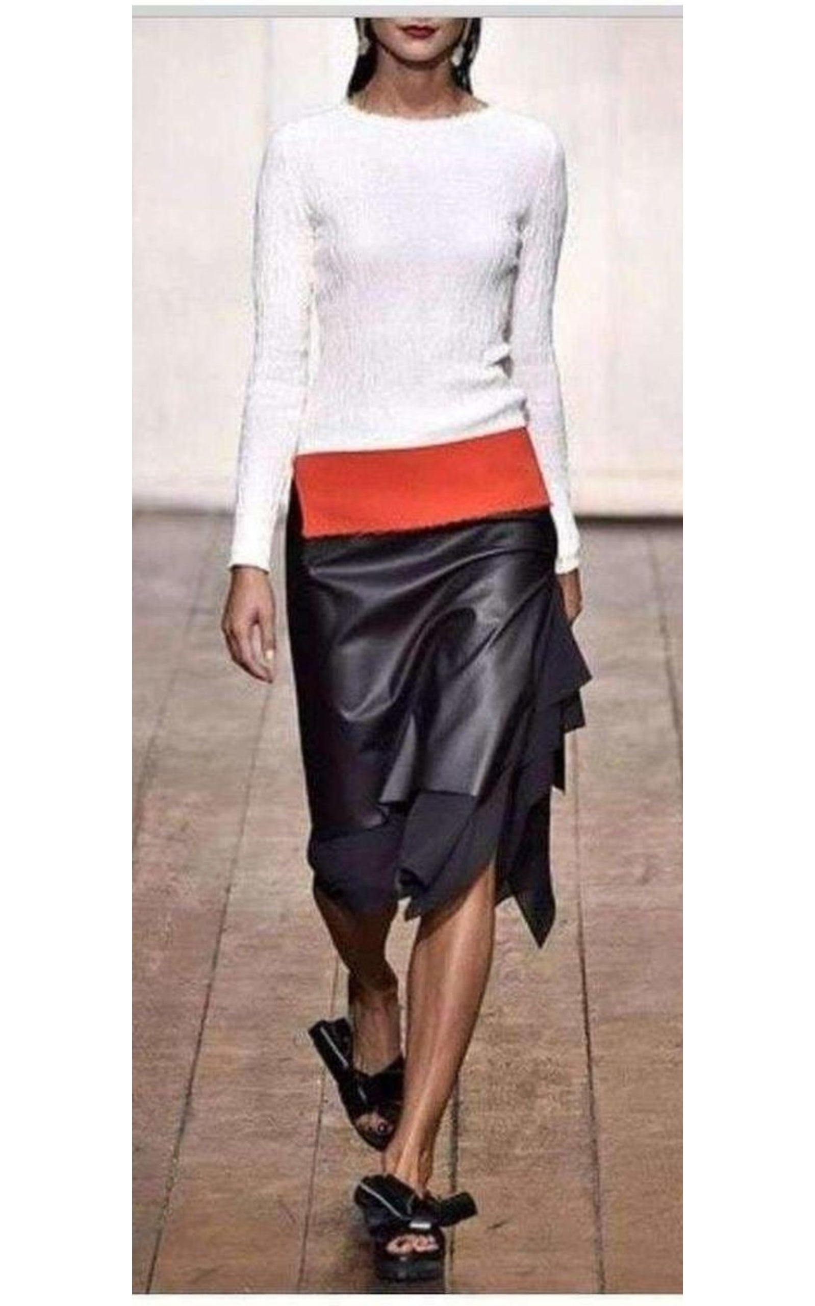 Cedric Charlier - Black Layered Skirt - 6