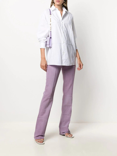 JACQUEMUS corduroy detail high-waisted trousers outlook