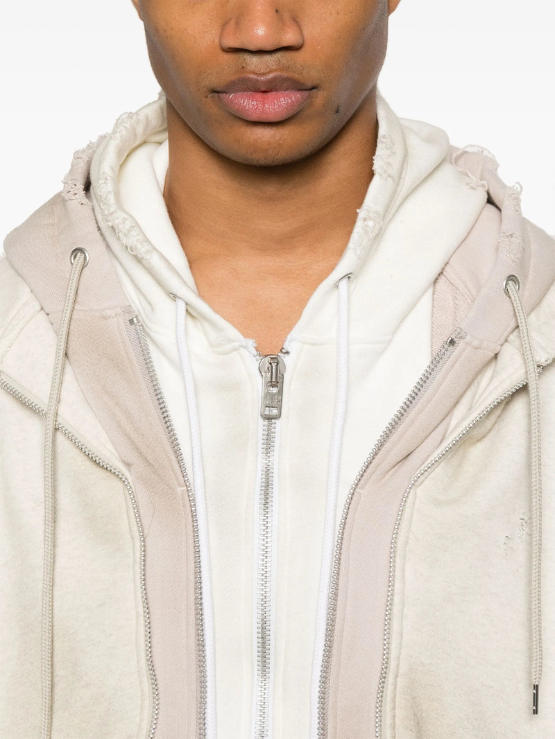 Maison MIHARAYASUHIRO Layered Zip-up Hoodie outlook