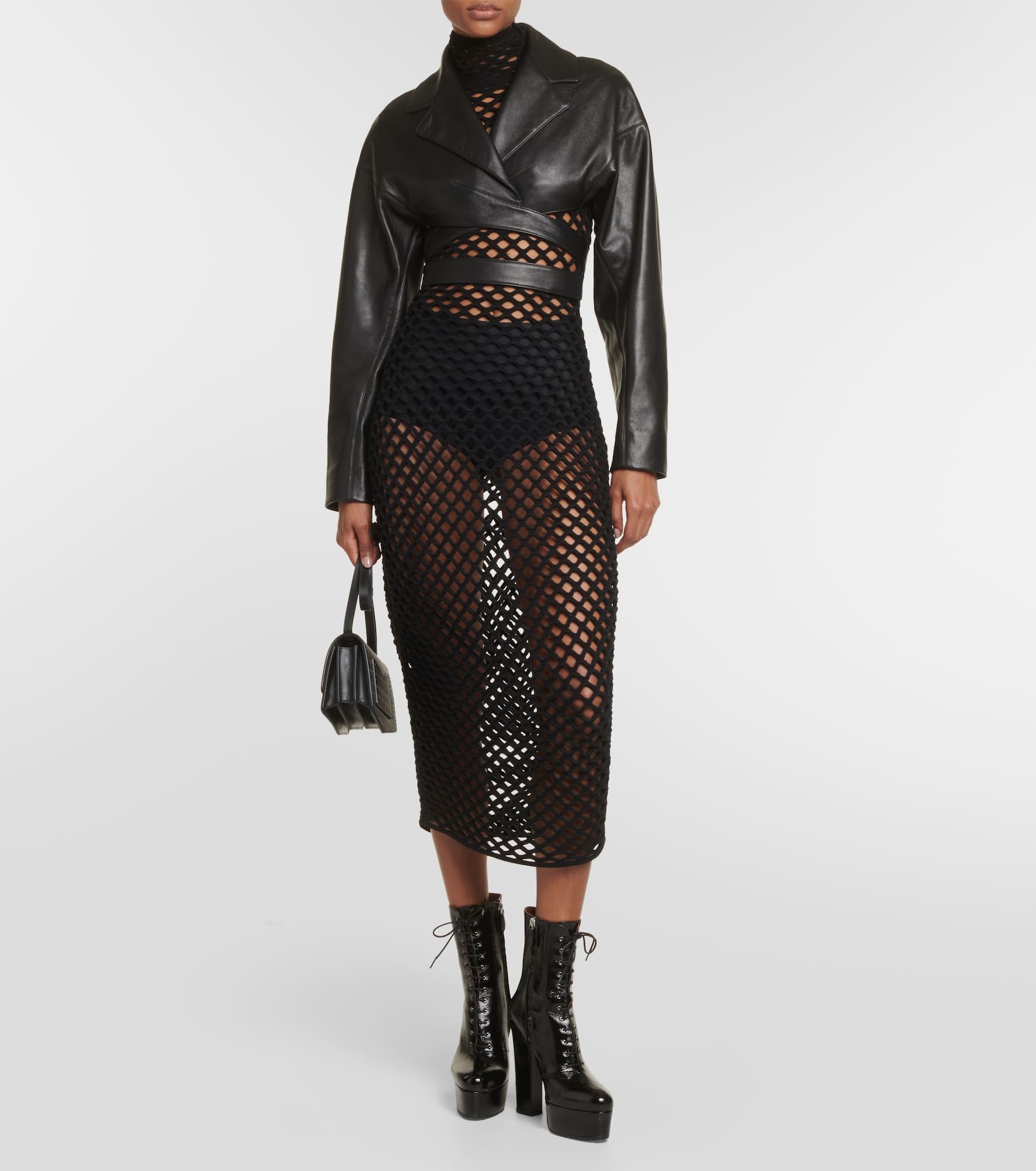 Leather platform ankle boots - 2