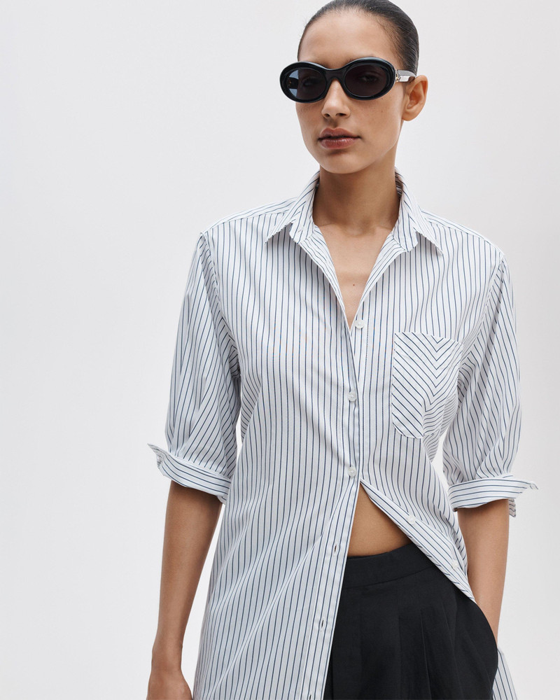 rag & bone Lucia Striped Cotton Mini Dress outlook