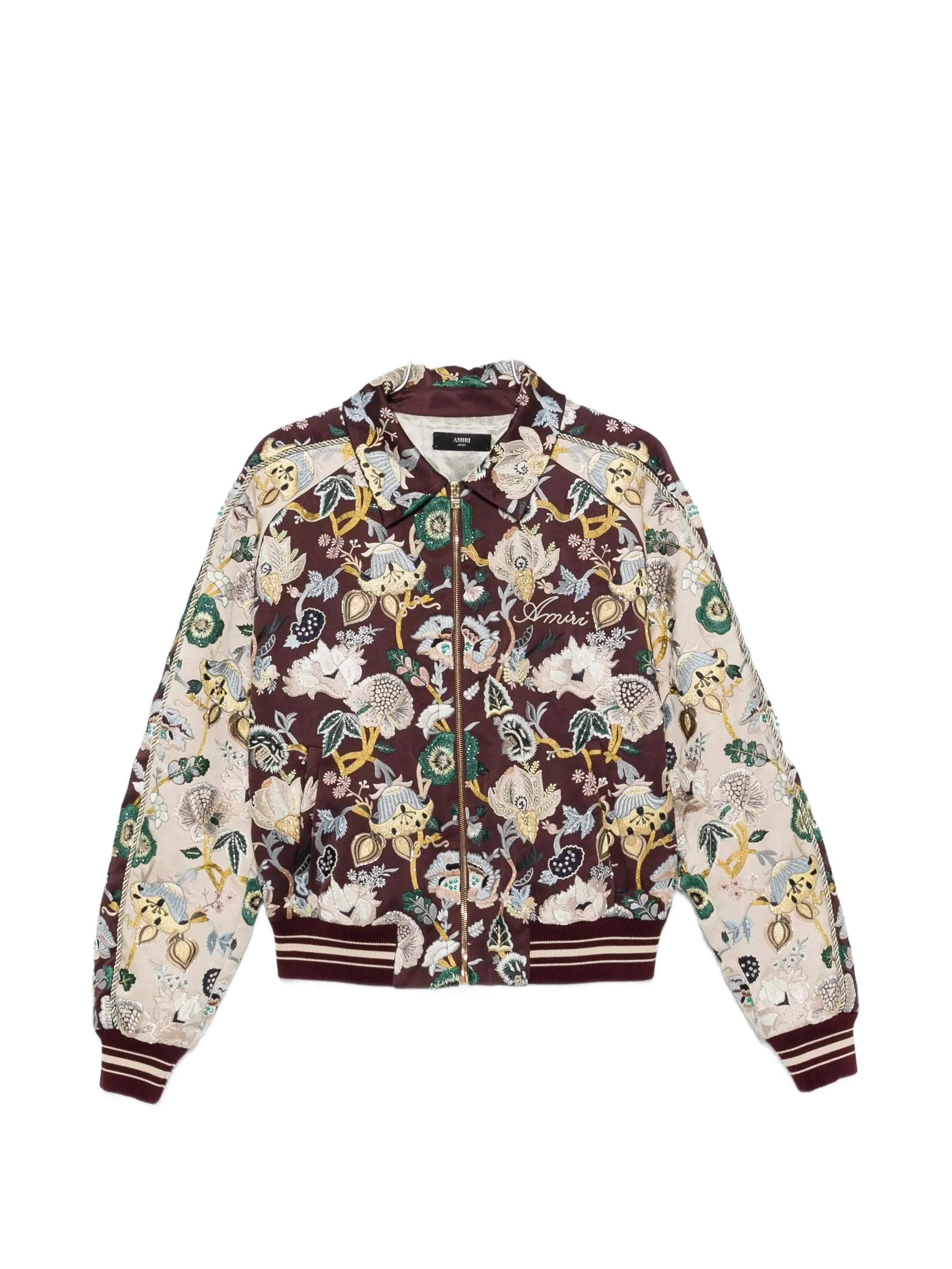 Amiri Floral-embroidered Bomber Jacket - 1