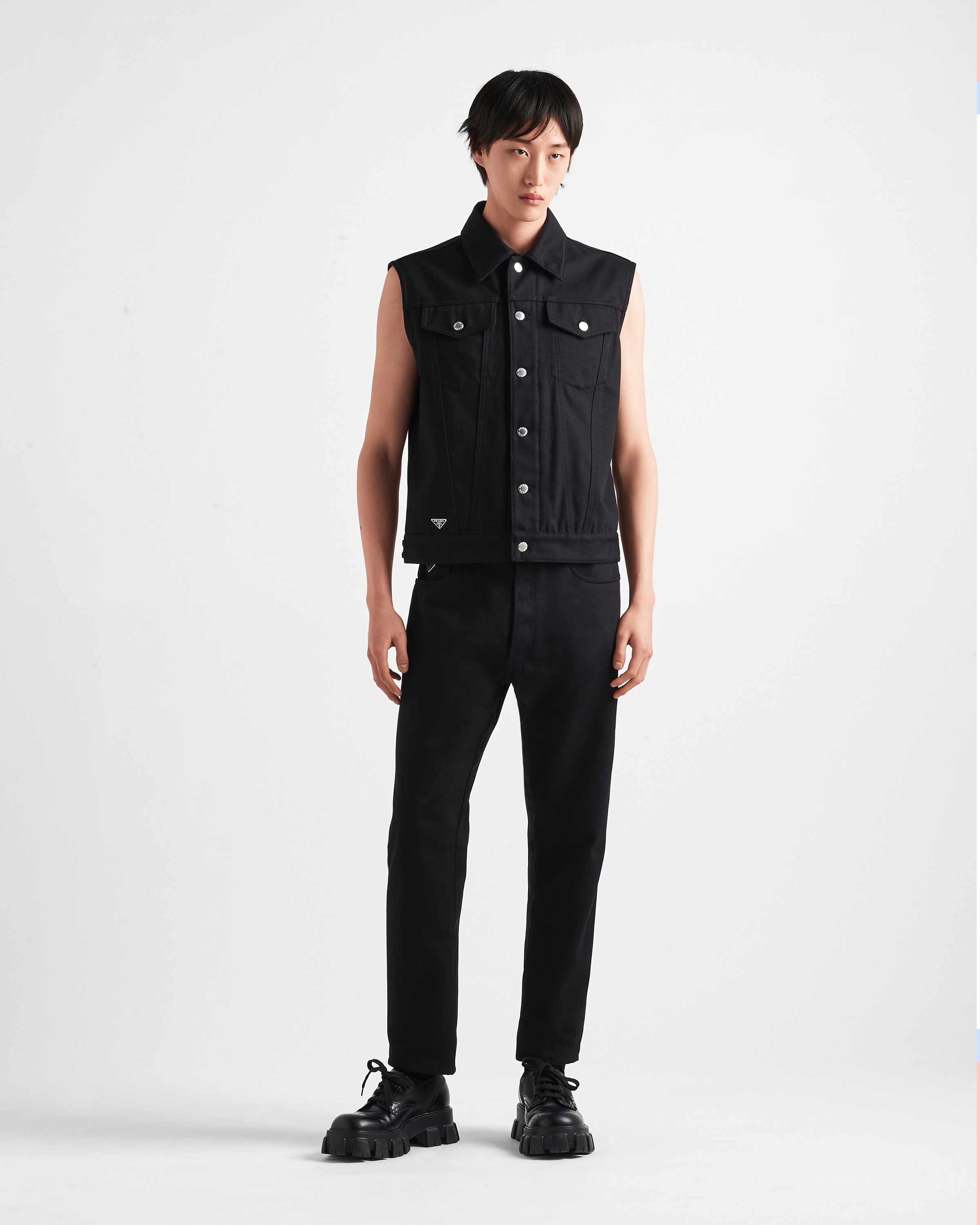 Five-pocket bull denim jeans - 2