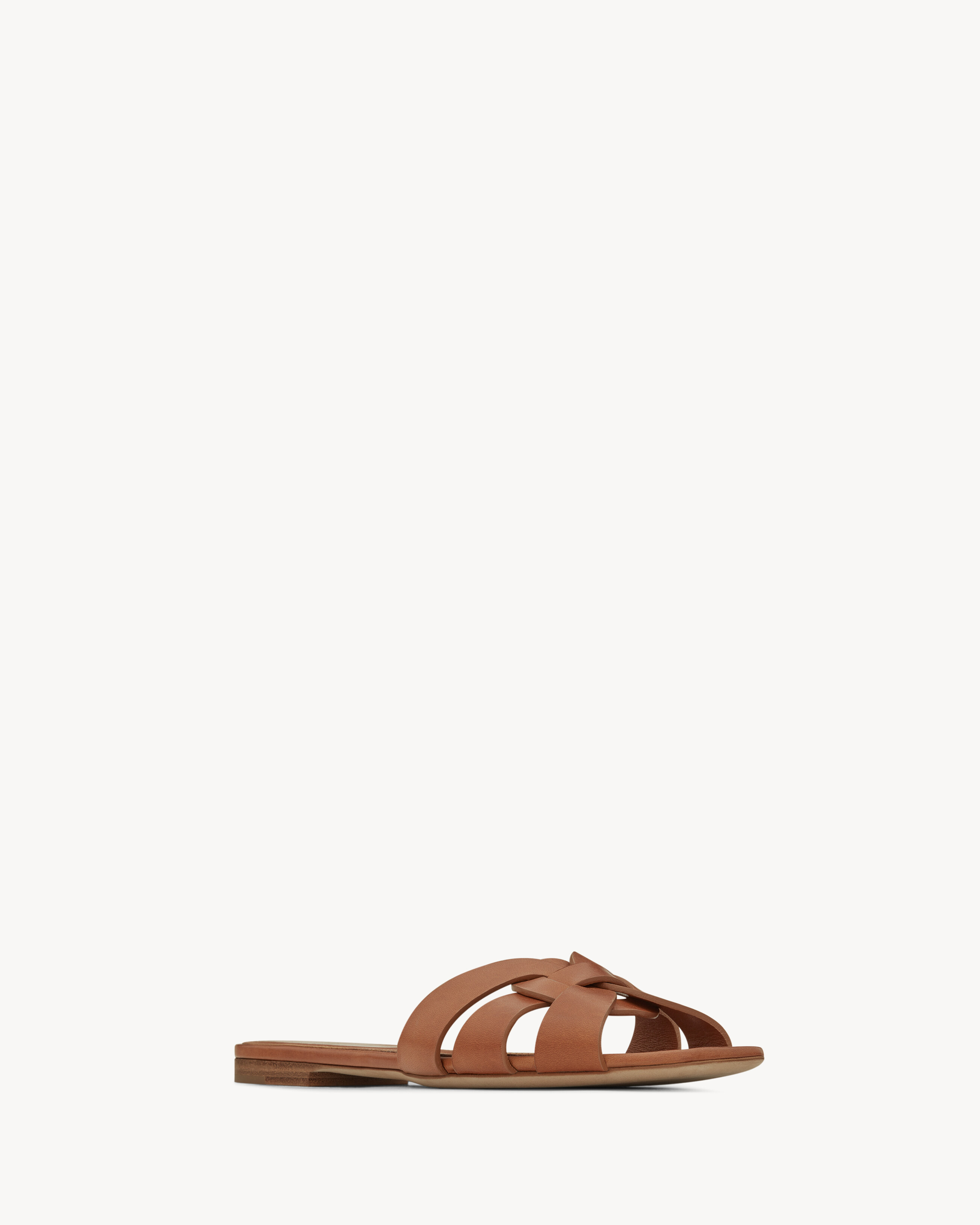 tribute flat mules in smooth leather - 3
