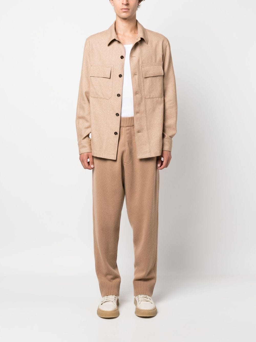 long-sleeve cashmere jacket - 2
