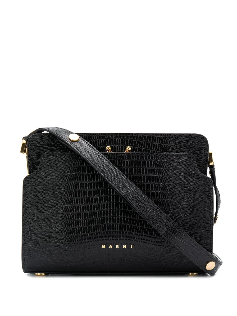 Trunk Reverse lizard-effect shoulder bag - 1