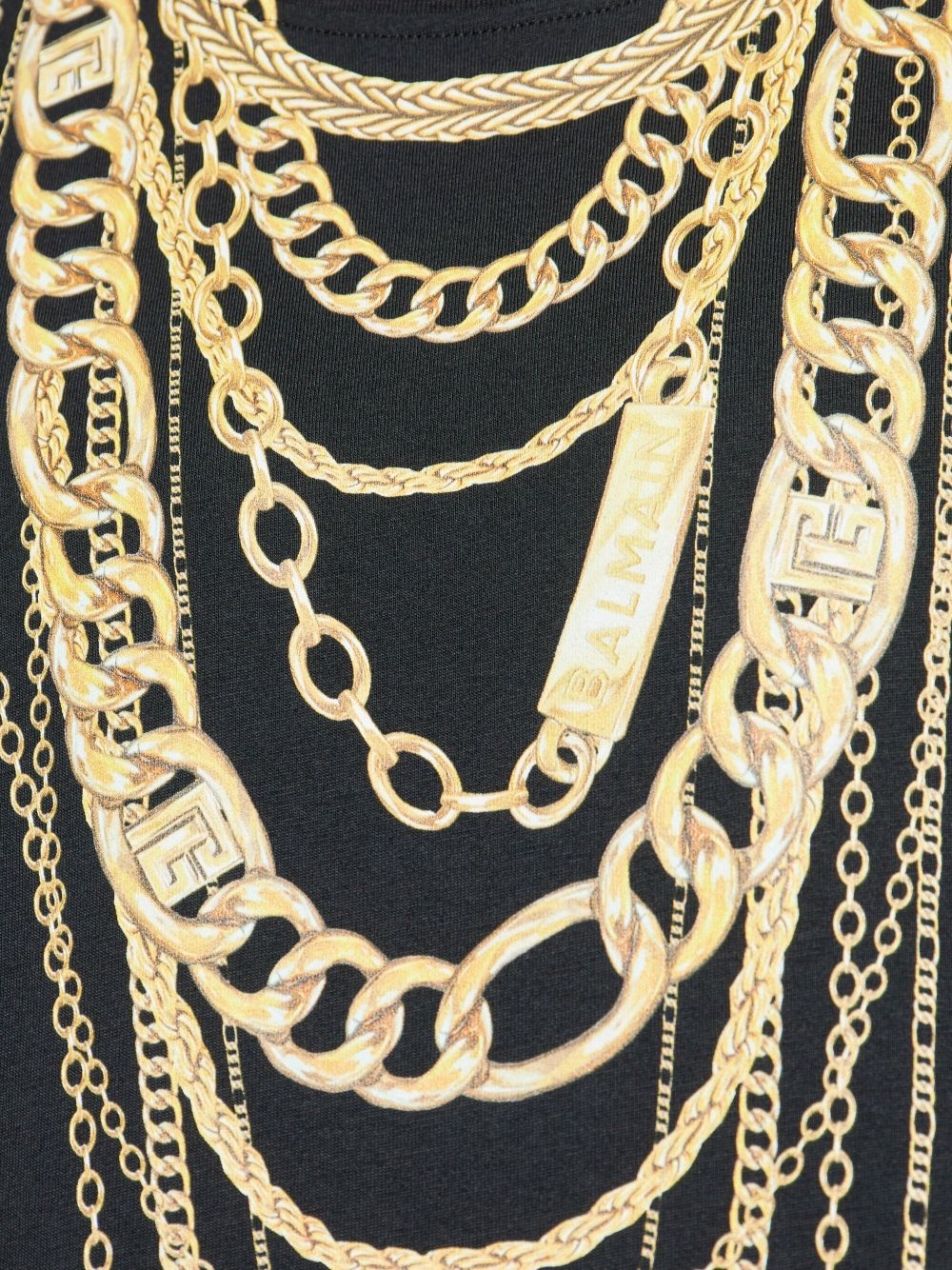 chain-print T-shirt - 5