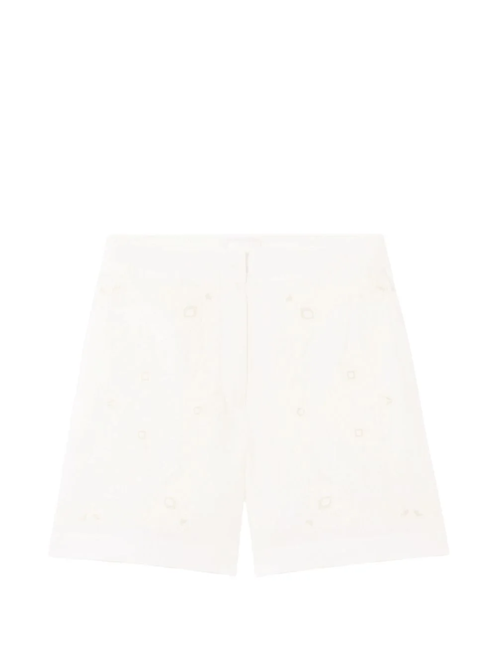 embroidered shorts - 1