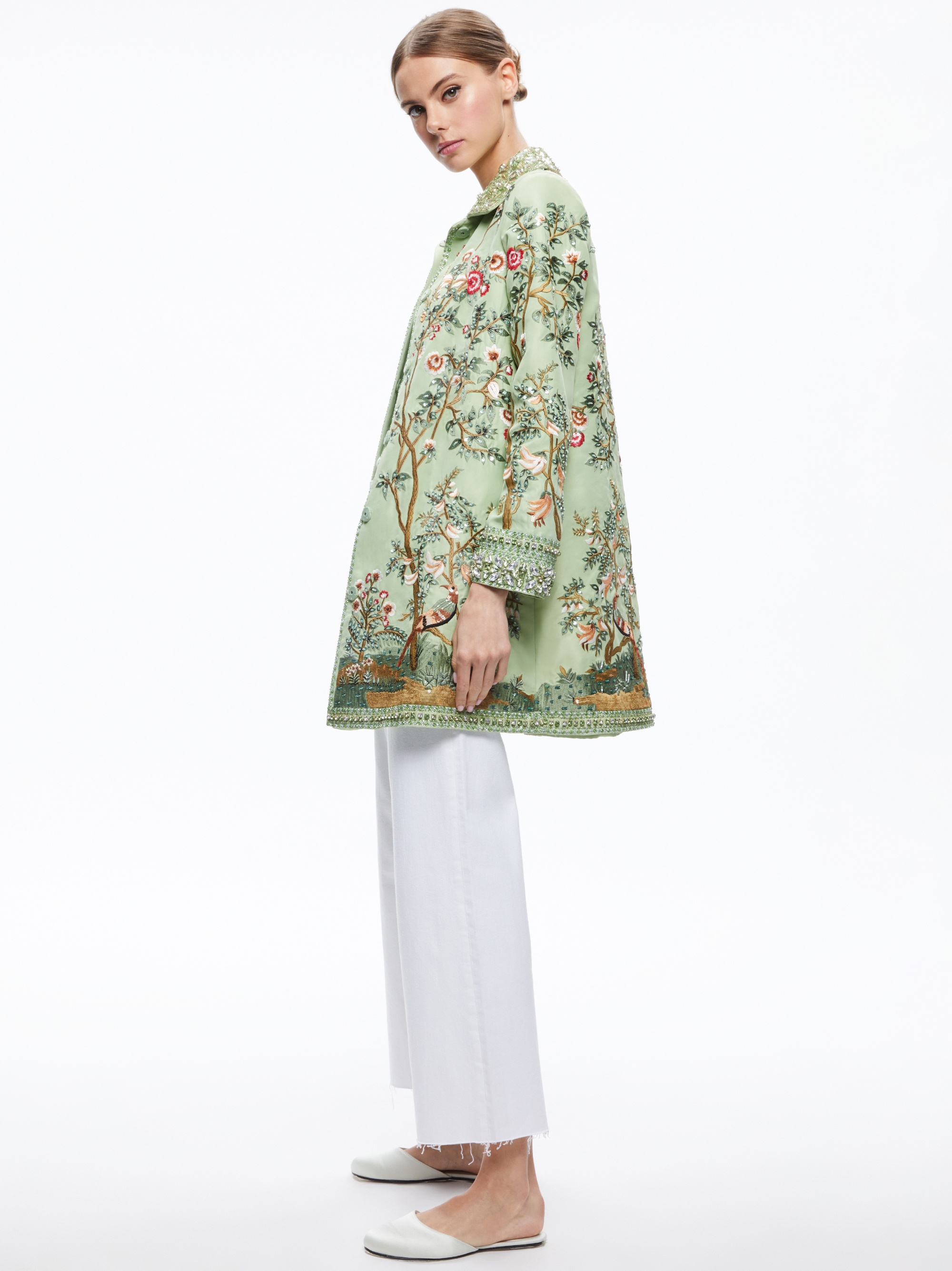 LIV EMBELLISHED COAT - 4