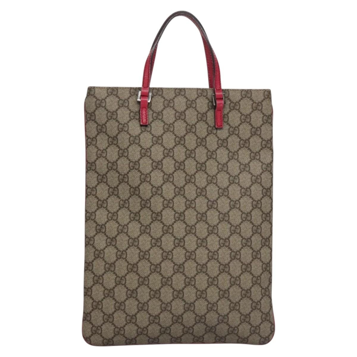 GUCCI GG Supreme Tote Bag Pvc Leather Beige Pink - 2