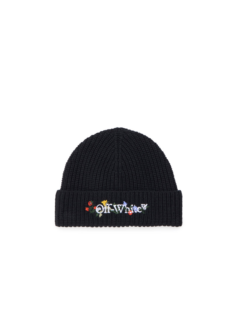 Floral Embroidered Beanie 1