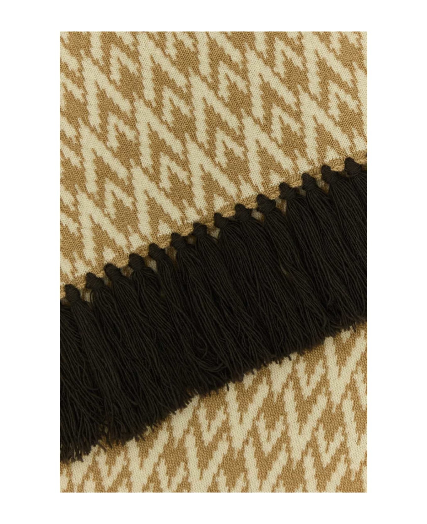 Embroidered Wool Toute La V Scarf - 2