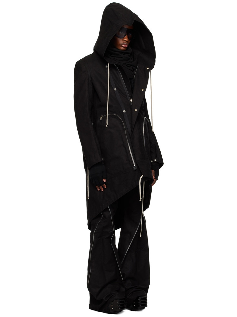 Black Bauhaus Fishtail Coat 2