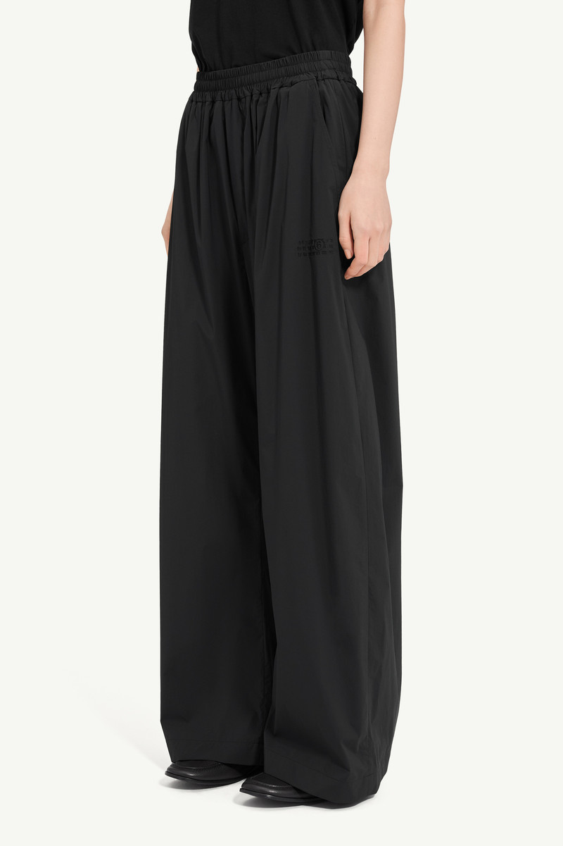 Logo-embroidered nylon drawstring trousers 4